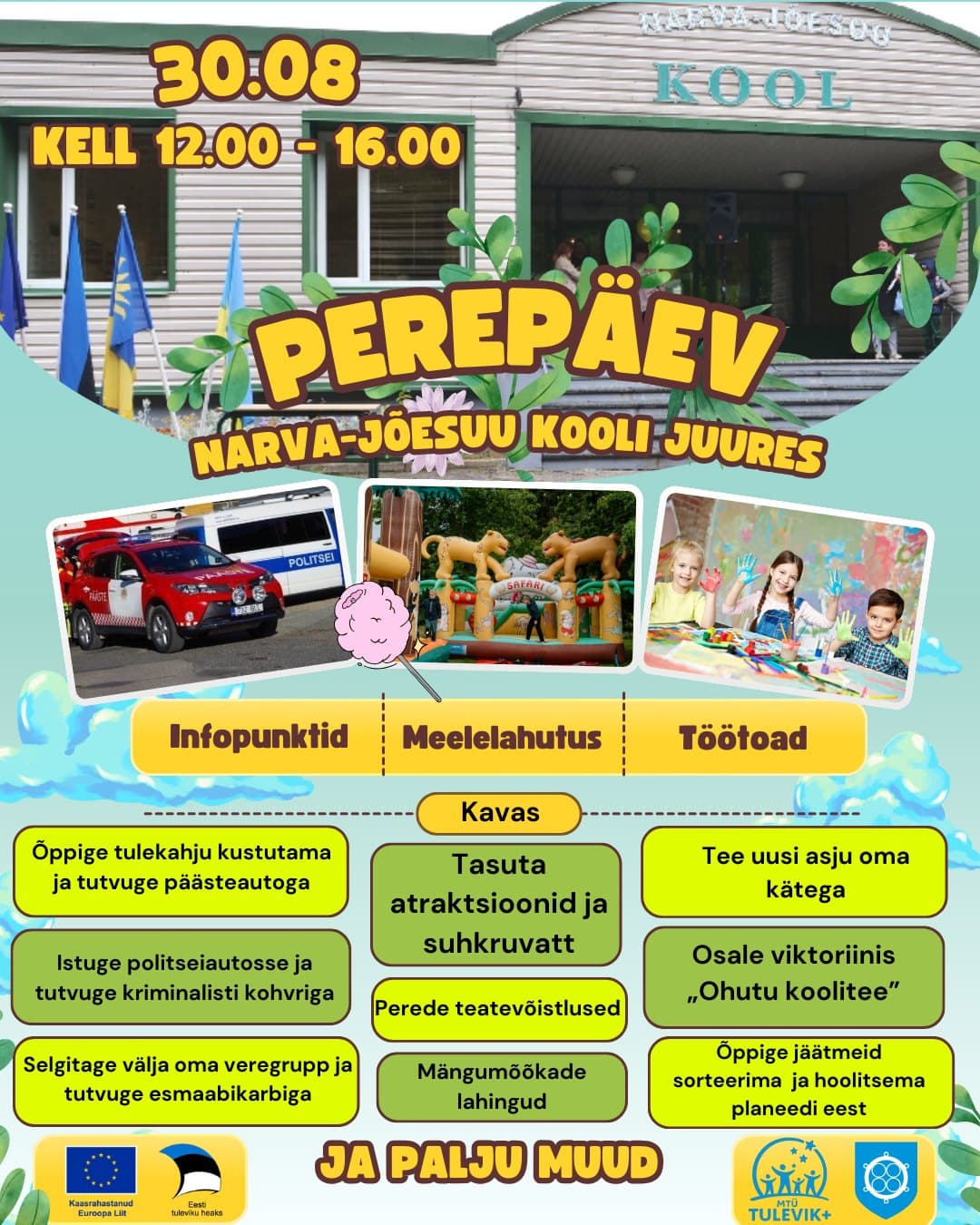 День семьи у школы Нарва-Йыэсуу